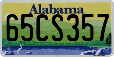 AL license plate 65CS357
