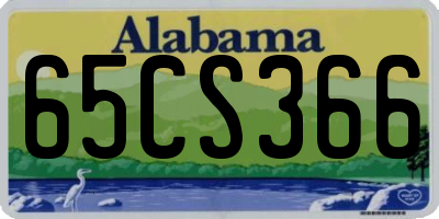 AL license plate 65CS366