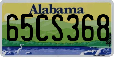 AL license plate 65CS368