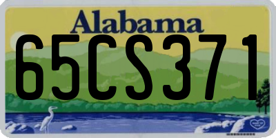 AL license plate 65CS371