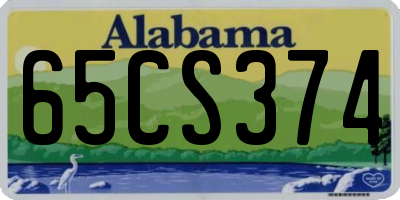 AL license plate 65CS374