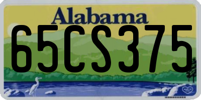 AL license plate 65CS375