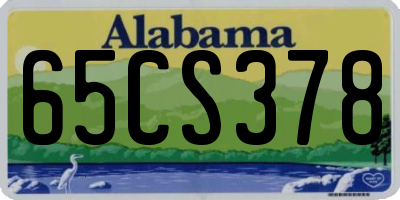 AL license plate 65CS378