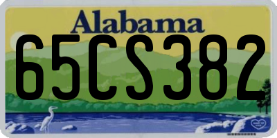AL license plate 65CS382