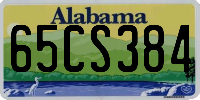 AL license plate 65CS384