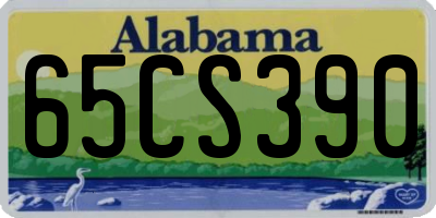 AL license plate 65CS390