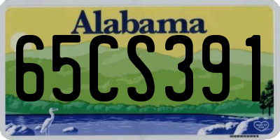 AL license plate 65CS391