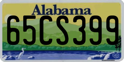AL license plate 65CS399