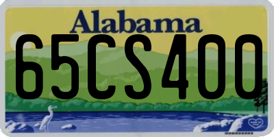 AL license plate 65CS400