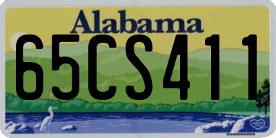 AL license plate 65CS411