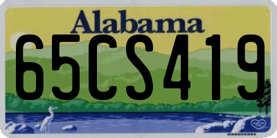 AL license plate 65CS419