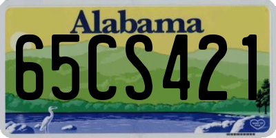 AL license plate 65CS421