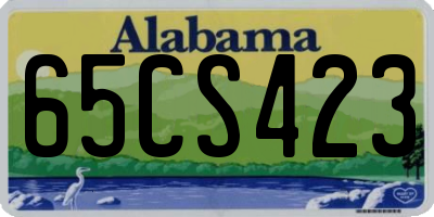 AL license plate 65CS423