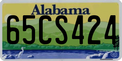 AL license plate 65CS424
