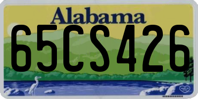 AL license plate 65CS426