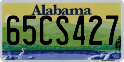 AL license plate 65CS427