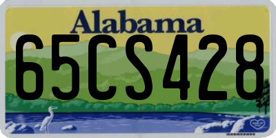 AL license plate 65CS428