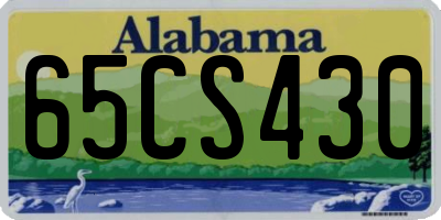 AL license plate 65CS430