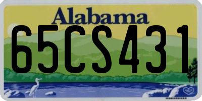 AL license plate 65CS431
