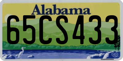 AL license plate 65CS433