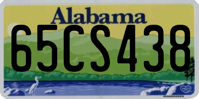 AL license plate 65CS438