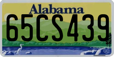 AL license plate 65CS439