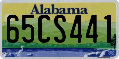 AL license plate 65CS441