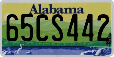 AL license plate 65CS442
