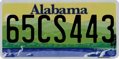 AL license plate 65CS443