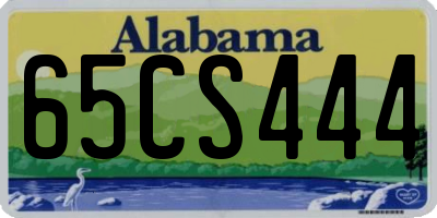 AL license plate 65CS444