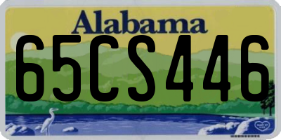 AL license plate 65CS446