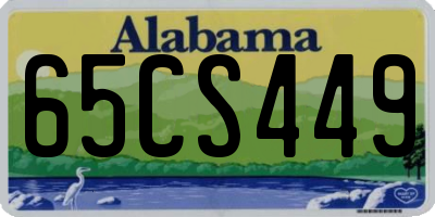 AL license plate 65CS449