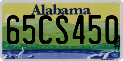 AL license plate 65CS450
