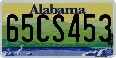 AL license plate 65CS453