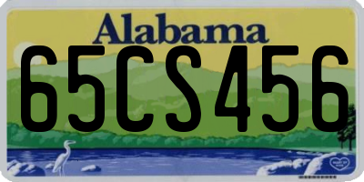 AL license plate 65CS456