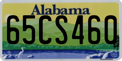 AL license plate 65CS460