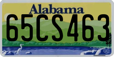 AL license plate 65CS463