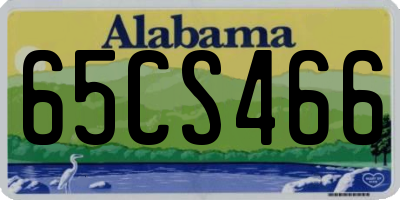 AL license plate 65CS466