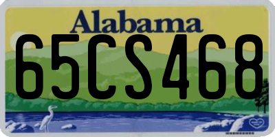 AL license plate 65CS468