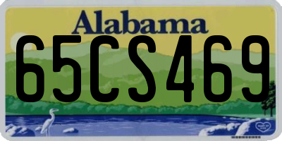 AL license plate 65CS469