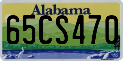 AL license plate 65CS470
