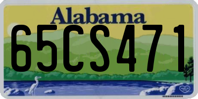 AL license plate 65CS471