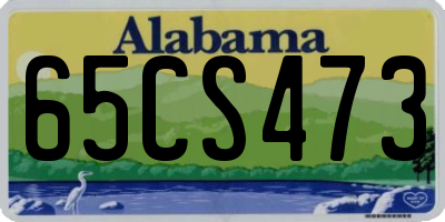 AL license plate 65CS473