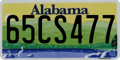 AL license plate 65CS477