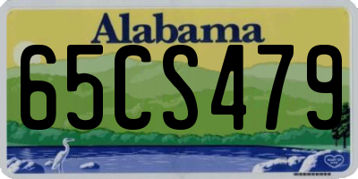 AL license plate 65CS479