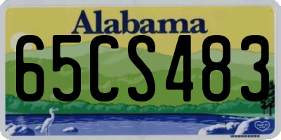 AL license plate 65CS483