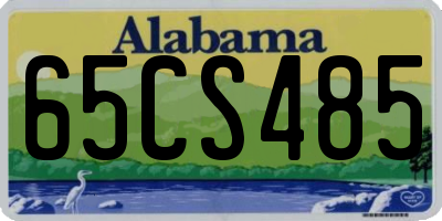 AL license plate 65CS485