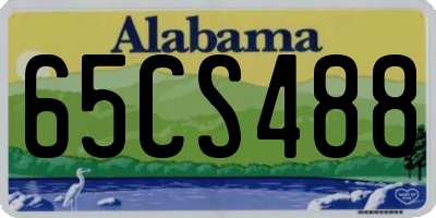 AL license plate 65CS488