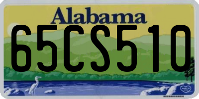 AL license plate 65CS510