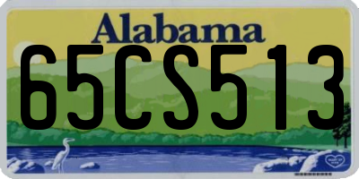 AL license plate 65CS513
